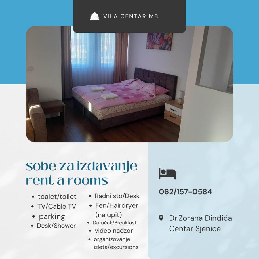 Bed and Breakfast Vila Centar Mb Сьєниця Екстер'єр фото